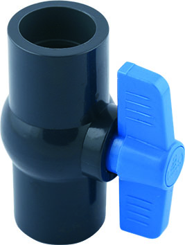 VÁLVULA BOL COMPACTA PVC AGUA FRIA 3/4" C GRIS UNID TUBRICA