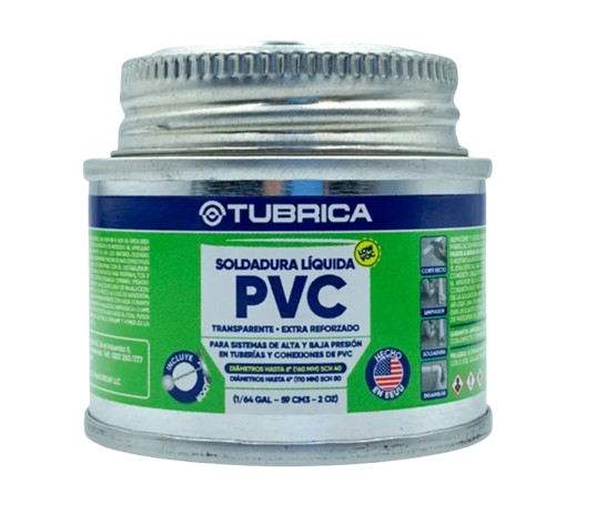PEGA PVC MULTIPROPÓSITO TRANSPARENTE EXTRA REFORZADO1/64GL UNID TUBRICA