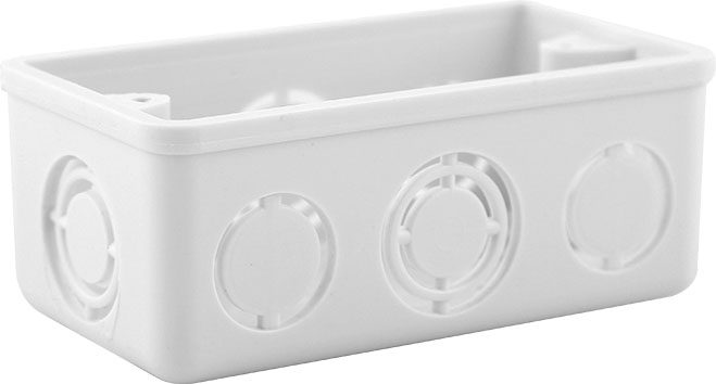 CAJA ELÉC PVC RECTANGULAR 4"X2" BLANCO UNID TUBRICA