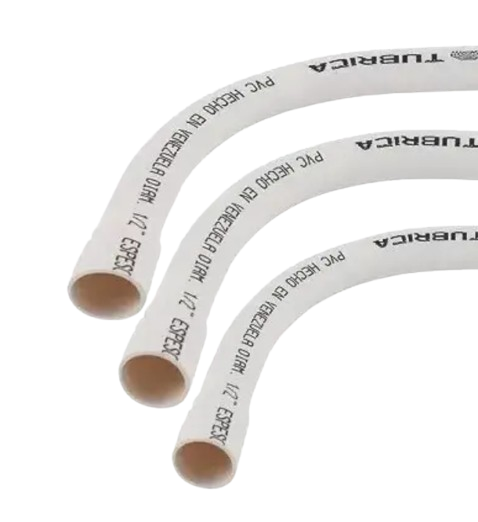 CURVA 90° PVC ELEC 3/4" EXC BLANCO UNID TUBRICA