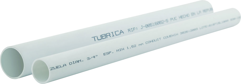 TUBO PVC ELECT ECO 1/2" 3M EXC BLANCO UNID TUBRICA