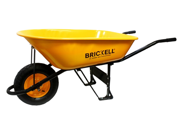 CARRUCHA CARRETILLA 90 LITROS RUEDA NEUMATICO 4" UNID BRICKELL