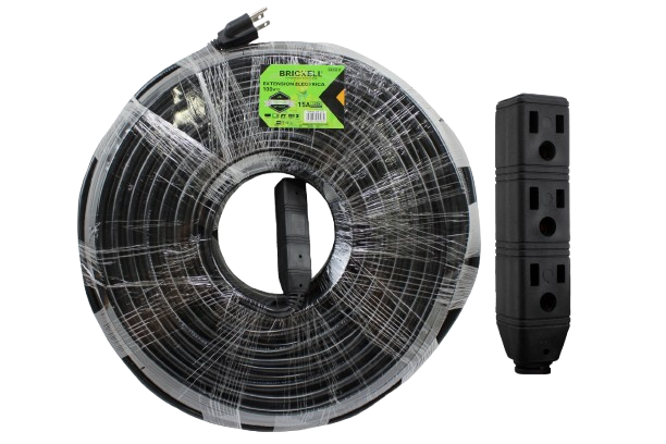 EXTENSION CON REGLETA 100M 15AMP/14awg UNID BRICKELL
