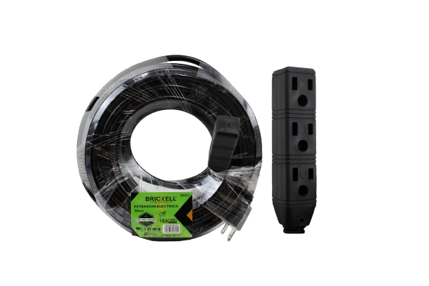 EXTENSION CON REGLETA 30MTS 15AMP/14awg UNID BRICKELL