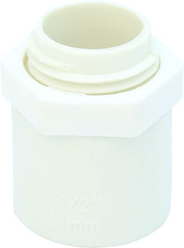ADAPTADOR TERMINAL PVC CONDUIT 1" MRXC BL UNID TUBRICA