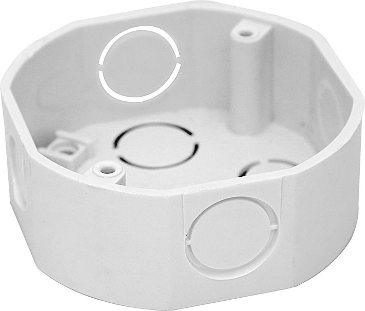 CAJA ELÉC PVC CONDUIT OCTAGONAL BL UNID TUBRICA