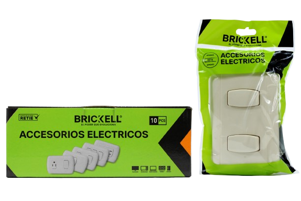 INTERRUPTOR APAGADOR DOBLE TIPO BTICINO UNID BRICKELL