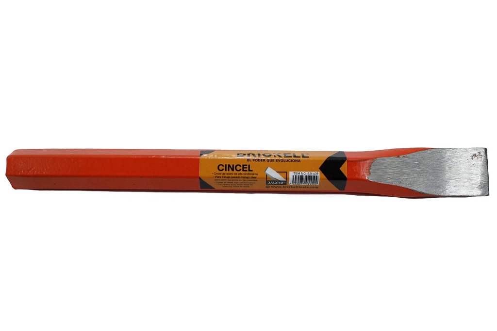 CINCEL METALICO 3/4x10" PUNTA PLANA UNID BRICKELL