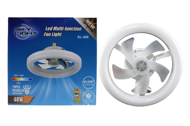 LAMPARA LED CON VENTILADOR 40W 260*130MM 110-220V UNID SKYLED