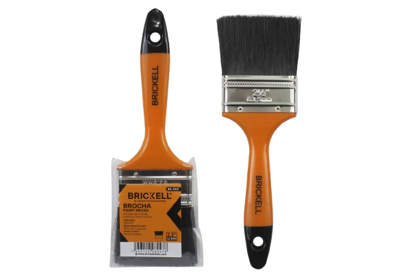 BROCHA MANGO PLASTICO 2 1/2" PELO NEGRO UNID BRICKELL