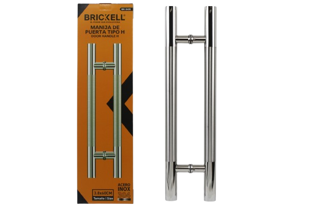 MANILLA DE PUERTA TIPO H 60CM AC/INOX UNID BRICKELL
