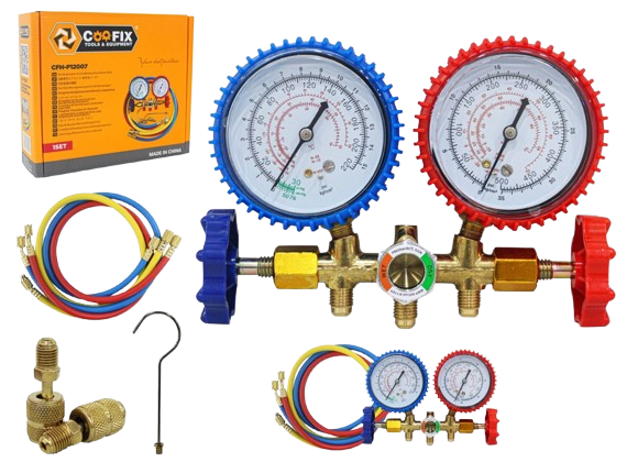 MANOMETRO PARA REFRIGERACION GAS UNID COOFIX