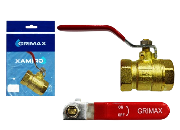 LLAVE DE BOLA ZINC  3/4"  170G UNID GRIMAX