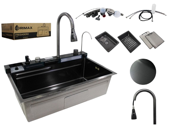 FREGADERO DE COCINA INTELIGENTE 75x46x22 UNID GRIMAX
