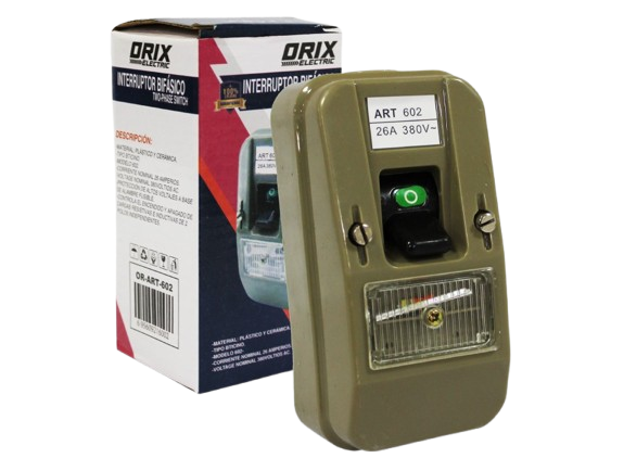 INTERRUPTOR BIFASICO 26AMP/380V UNID ORIX