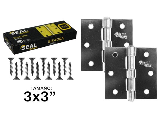 BISAGRA TIPO LIBRO 3X3 SATINADA PAR UNID SEAL TOOLS