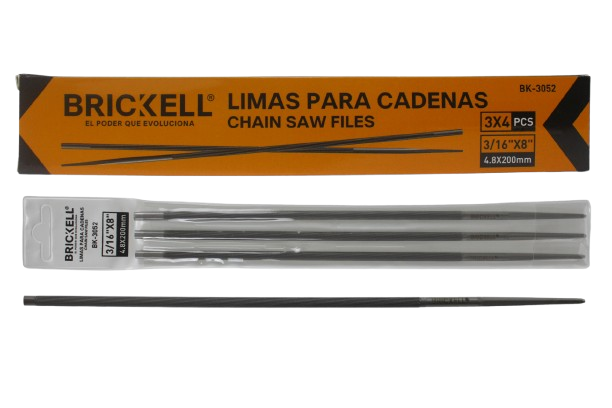 LIMA PARA MOTOSIERRA 3/16"X8" UNID BRICKELL