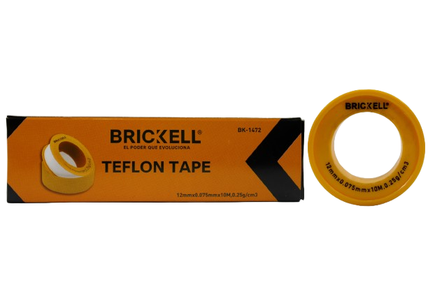 TEFLON TAPE 1/2"X10MTS 10 PZAS UNID BRICKELL