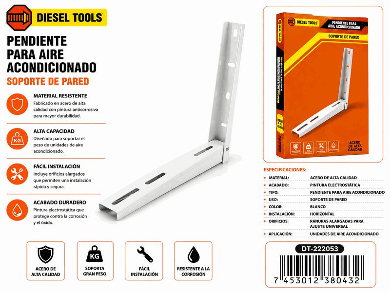 SOPORTE AIRE ACONDICIONADO 450X400X1.8MM UNID DIESEL