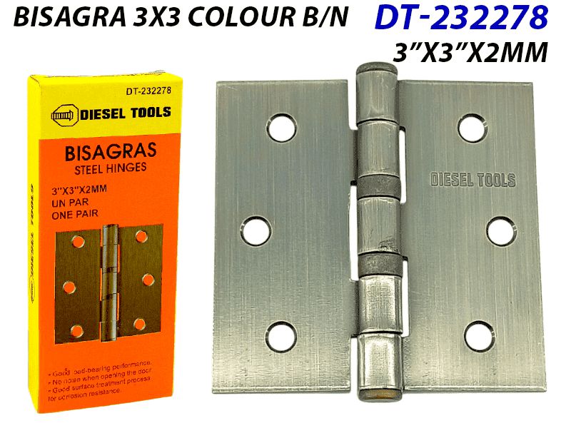 BISAGRA TIPO LIBRO 3"X3" 2 MM UNID DIESEL