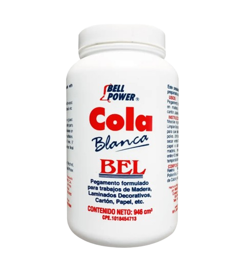 PEGA COLA BLANCA BEL 1KG UNID BELL POWER