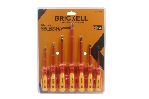 SET DE DESATORNILLADOR 7PCS AISLANTE UNID BRICKELL