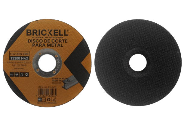 DISCO DE CORTE METAL EXT/FINO 4 1/2"x1/25" T41 (PLANO) UNID BRICKELL