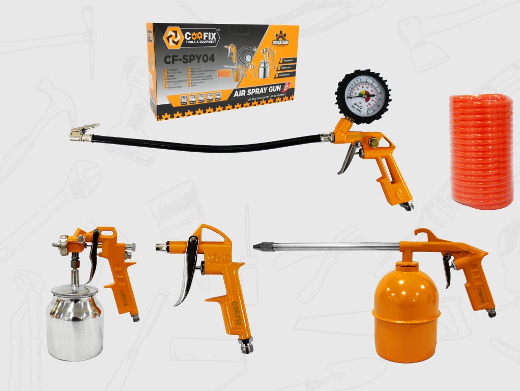 SET DE ACC PARA PISTOLA DE PINTAR 5 PCS 1/4" UNID COOFIX