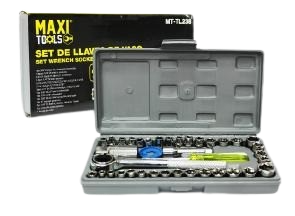 SET DE RATCHET Y DADOS 40 PZAS UNID MAXI TOOLS