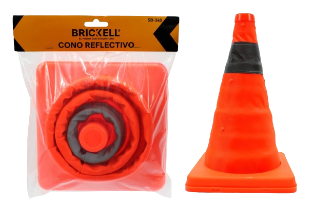 CONO REFLECTIVO PLEGABLE PARA TRAFICO UNID BRICKELL