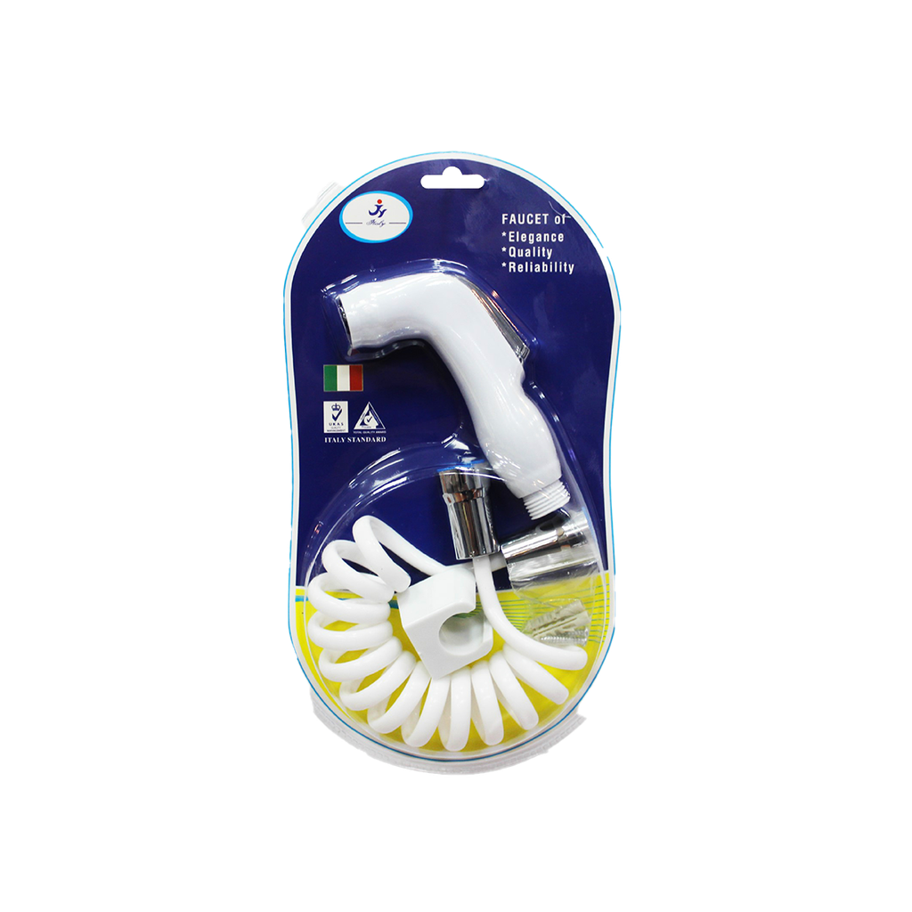 DUCHA TIPO TELEFONO MANGUERA EXTENDIBLE BLANCA UNID ITALY