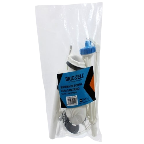 SET DE HERRAJE PARA TANQUE INODORO C/MANILLA UNID BRICKELL