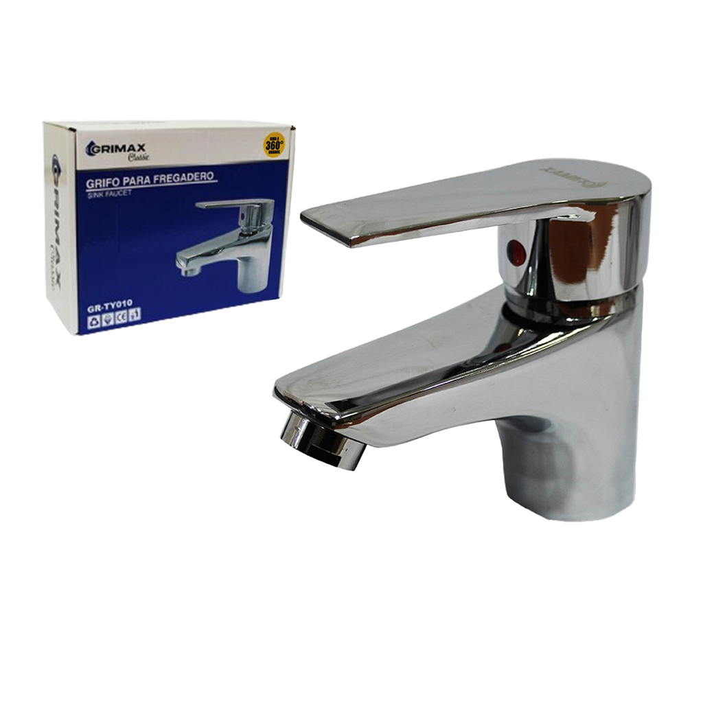 LLAVE MONOMANDO PARA LAVAMANO ACERO UNID GRIMAX