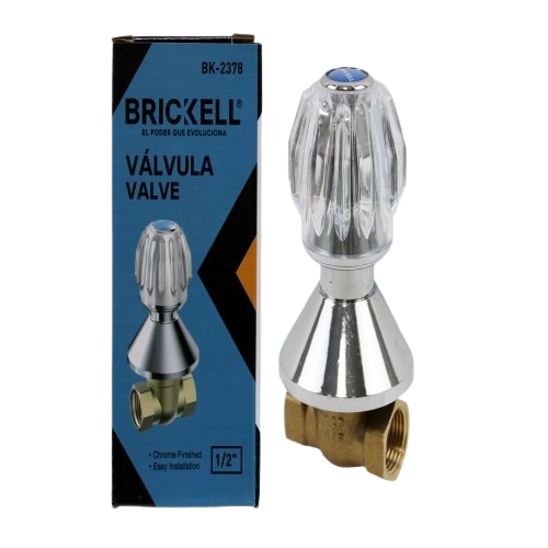 LLAVE DUCHA INDIVIDUAL 1/2" POMO ACRILICO UNID BRICKELL