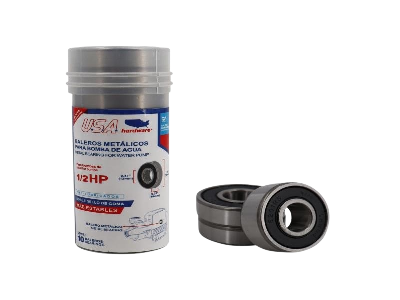 RODAMIENTO BALERO METALICO 1/2 HP PARA BOMBA DE AGUA UNID USA