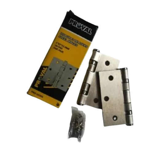 BISAGRA TIPO LIBRO 4"X3" DE ROLINERA 2PZAS UNID PROVAL