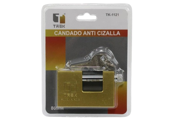 CANDADO ANTI CIZALLA 80MM UNID TREK