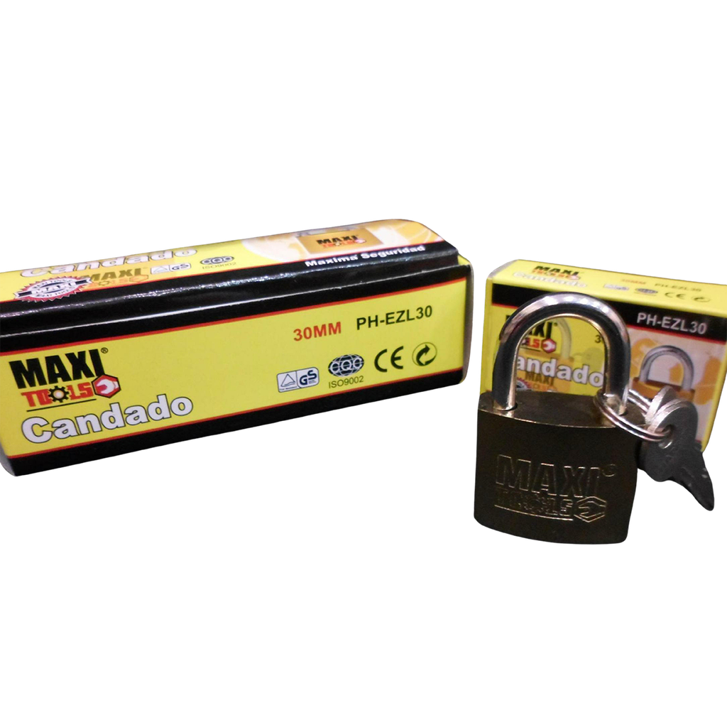 CANDADO LATON ARCO 30 MM UNID MAXI TOOLS