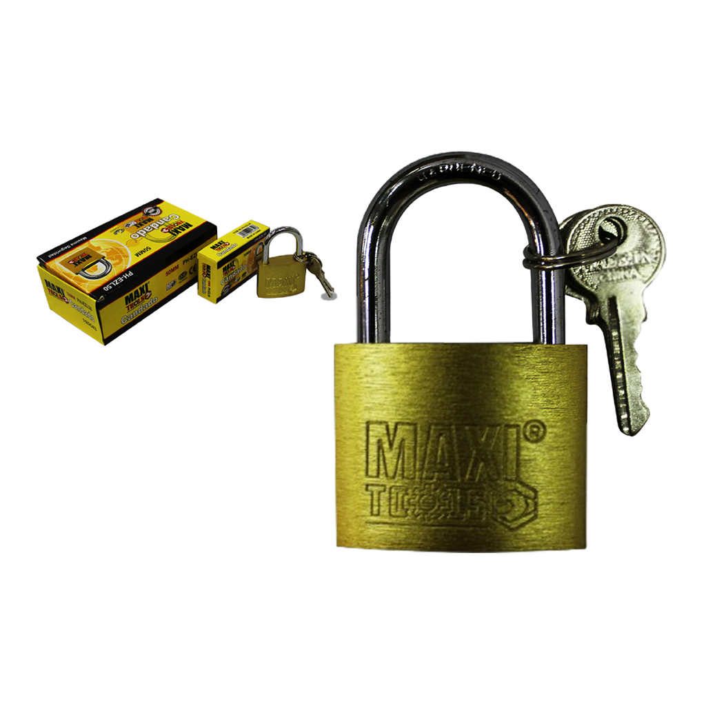 CANDADO LATON ARCO 50 MM UNID MAXI TOOLS