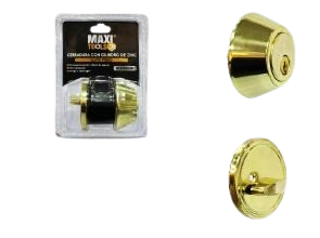 CERRADURA CERROJO PASADOR LLAVE MARIPOSA DORADA UNID MAXI