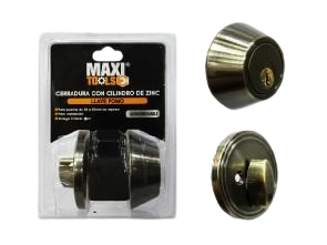 CERRADURA CERROJO PASADOR LLAVE MARIPOSA SATINADA UNID MAXI