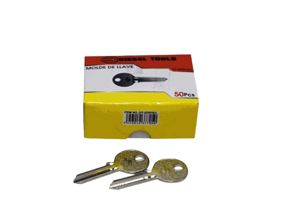 MOLDE DE LLAVE IZQUIERDA 2"X1" 50 PZAS UNID DIESEL TOOLS