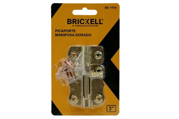 PASADOR TIPO MARIPOSA 3" DORADO UNID BRICKELL