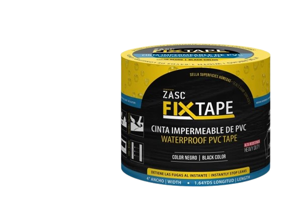 CINTA IMPERMEABLE DE PVC 100MM x 1,5 METROS (1.64Y) COLOR NEGRO UNID ZASC