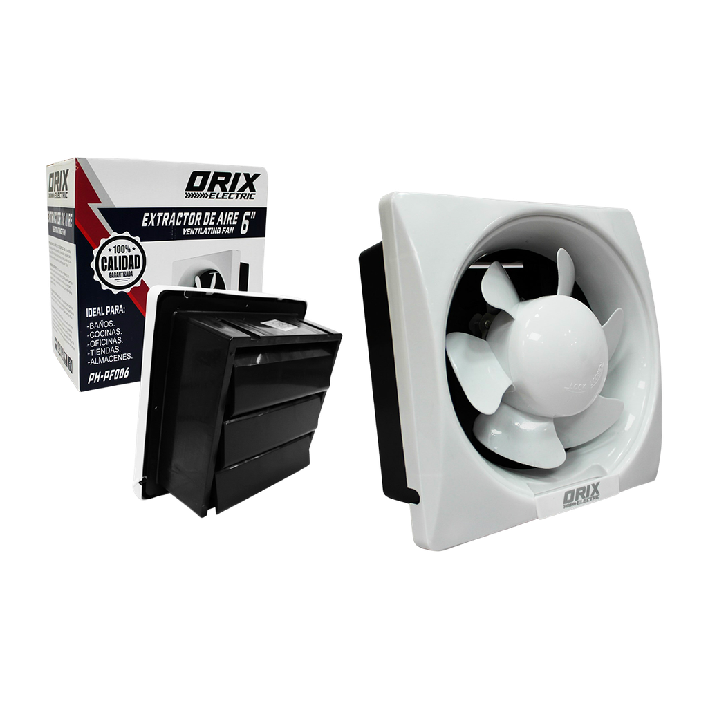EXTRACTOR DE AIRE 6 PULG UNID ORIX ELECTRIC