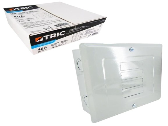 CAJA DE BREAKER 4 CIRCUITOS 40 AMP UNID TRIC