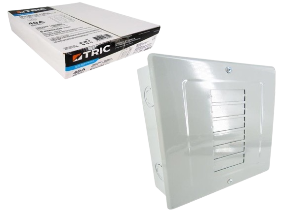 CAJA DE BREAKER 6 CIRCUITOS 40 AMP UNID TRIC