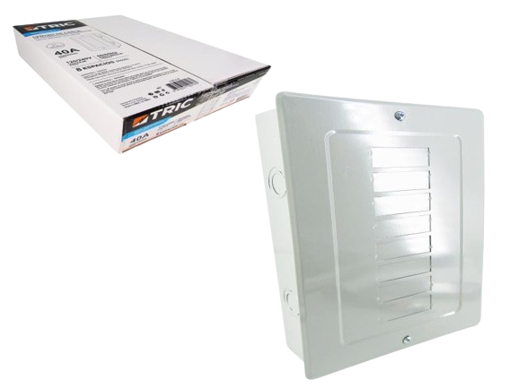 CAJA DE BREAKER 8 CIRCUITOS 40 AMP UNID TRIC