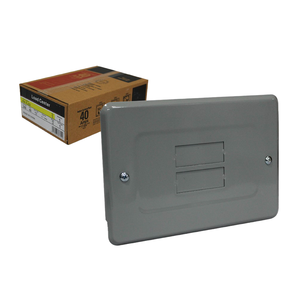 CAJA PARA BREAKER METAL 2 CIRCUITOS 40 AMP UNID LOAD CENTER