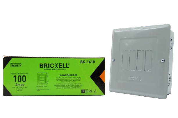 CAJA PARA BREAKER METAL 4 CIRCUITOS  100 AMP UNID BRICKELL